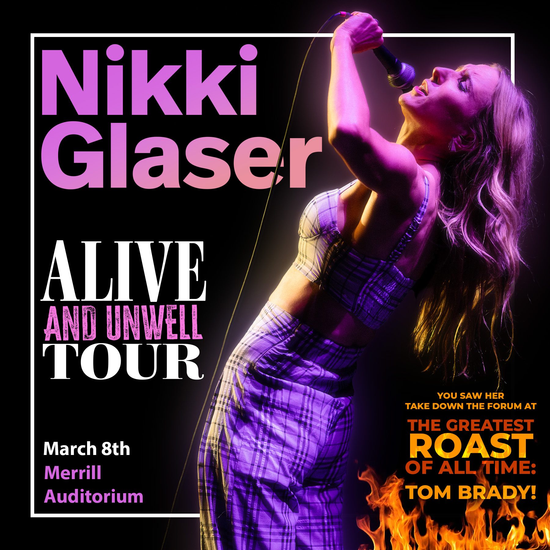 Nikki Glaser tour promotional image